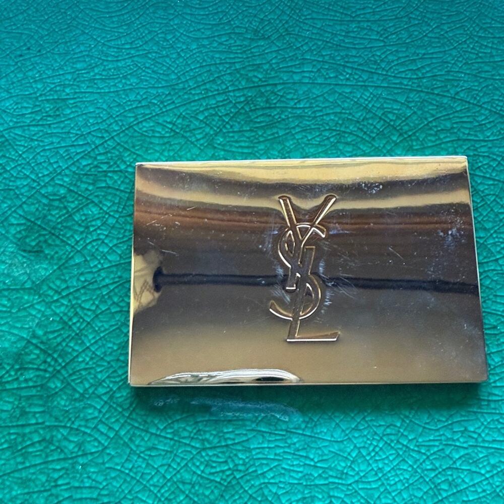 Yves Saint Laurent Vintage Gold Compact Mirror - Picture 2 of 4